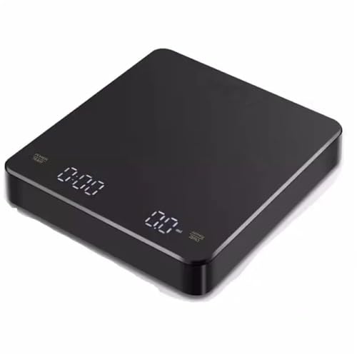USBデジタル充電式コーヒースケール、タイマー付き、LEDスクリーン、エスプレッソ、0.1g〜3kg、高精度計量キッチンスケール