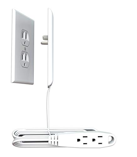 sleek socket - Unmatched Home Décor Around Electrical Outlets. Hide Ugly & Unsafe Plugs & Cords (9 Foot version) (Renewed)