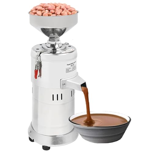 Machine à Beurre de cacahuète - Broyeur à Grains électrique 1100 W pour Usage Commercial, capacité de 15 kg/h, idéal pour moudre Le Beurre de cacahuète, Le Tahini, Le Riz, Les,