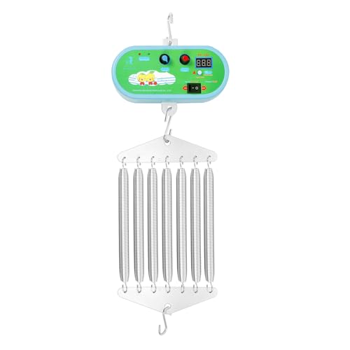 Goddlgjik Federwiege Motor 7-Feder Hängend Motor Federwiege Elektrischbis 20 kg Motor Federwiege mit 10 Geschwindigkeiten Timer(60240 min) und Musik Einstellbar