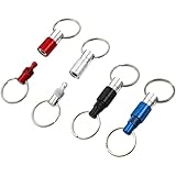 Cobee 4 Stück Abnehmbare Schlüsselanhänger, Schnellverschluss Schlüsselbund...