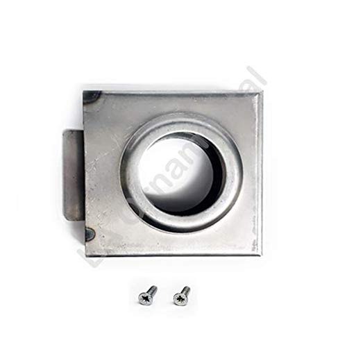 Single Box Hole Lockbox Weldable Steel Gate Doors 4 1/4