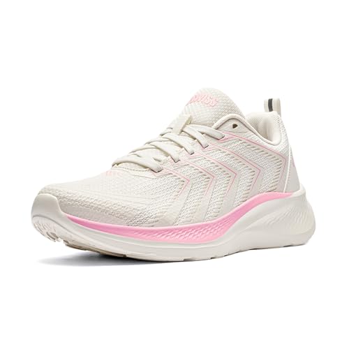 K-Swiss Women's Mellow Lightweight Running Walking Shoe, White/Pink 9.5 - image 1
