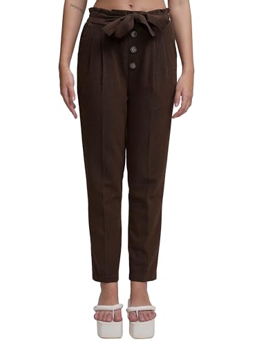 Image of Tokyo Talkies Women's Tapered Fit Peg Trousers| High-Rise|Women Trousers Pants