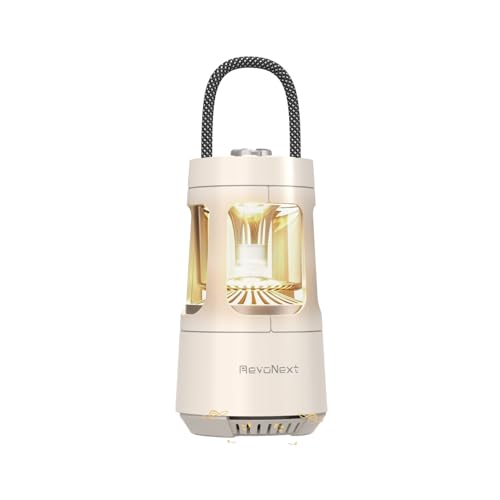 JWEX Revonext Bluetooth Speaker Lantern 4000mAh,IPX4 Waterproof Rechargeable Camping Lantern with...