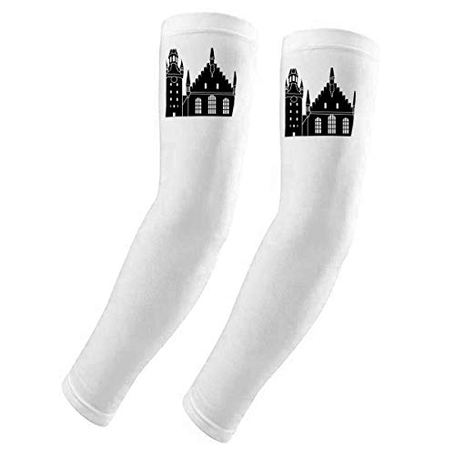 Manguito para brazo protección sol UV diseño Catedral de Colonia funda protectora textil