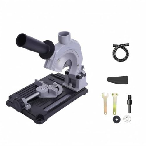 MYCENSE Angle Stand With 20 Cm Sliding Rail And Clamping Mechanism For 100-125 Mm s Heavy Duty Cast Iron Frame With Dust Tube For Workbench Use