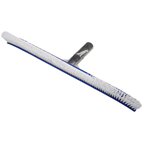 Pasuihcay Pool Brush, Swimming Pool Wall & Tile Brush 18 Inch Swimming Pool Cleaning Pole Brush Replacement Brush,Blue