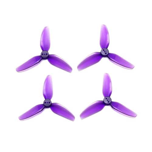 Hélice T3X3X3 morada para grabar videos fluidos con drones Cinewhoop