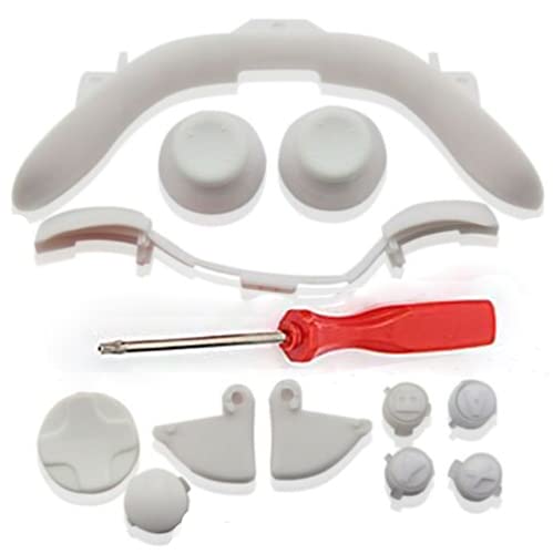 Kit boutons manette Xbox 360 blanc pièces de rechange manette jeu