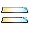 Sunco 2 Pack 1x4 LED Flat Panel Light, Dual Selectable CCT 3500K/4000K/5000K & Selectable Wattage 30W/40W/46W, 5700LM, Dimmable 0-10V, Matte Black Drop Ceiling Fixture - ETL, DLC