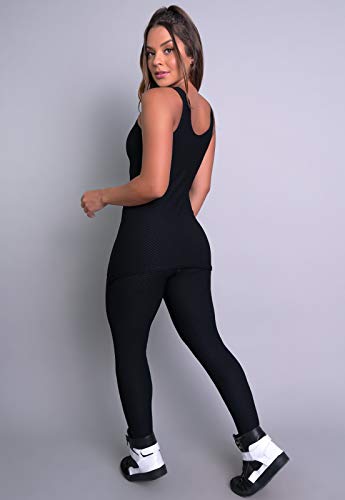 Macacão MVB Modas Longo Saia Tapa Bumbum Tecido Bolha