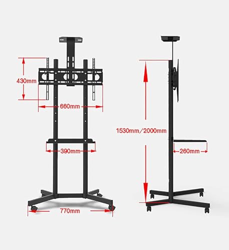 Soporte móvil para TV de 32-70 pulgadas con ruedas miniatura 5
