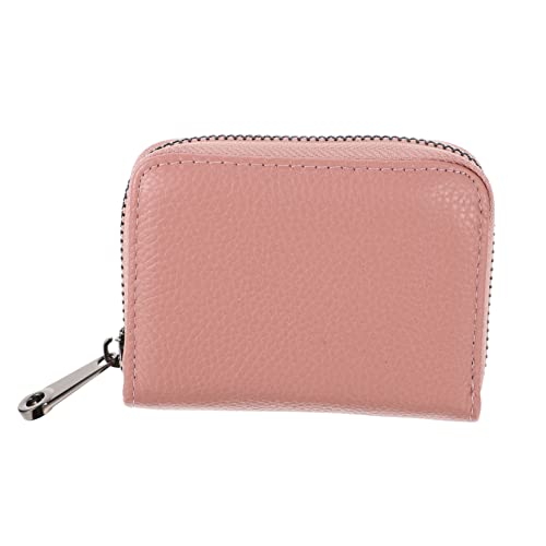 1pc Gorgeous Pu Cards Pack Cards Holder Wallet Zipper Theft Purse for Id Cash