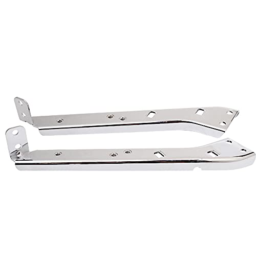 Soporte de barra para alforjas cromado para Harley miniatura 6