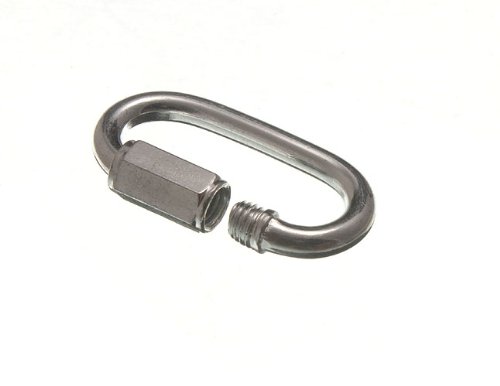 Direct Hardware Quick Link Chain Repair Shackle 5Mm 3/16 Bzp Zinc Plated Steel Pack Of 2 #TOP5