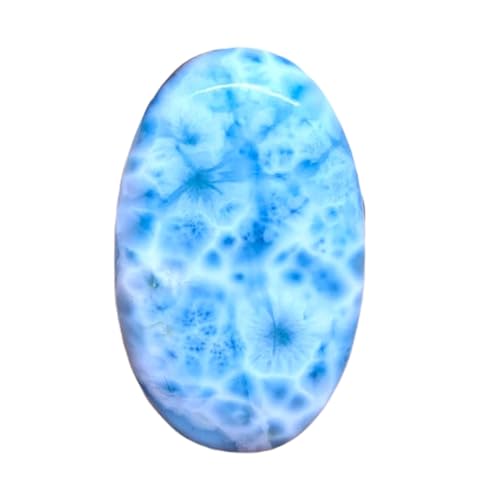 Larimar cabochon ovale de 46x27mm pour création de bijoux uniques