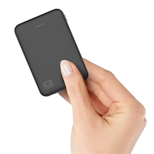 Boostrcharge Mini 5000mAh 5V 2A Ultra-Compact Power Bank, 18W PD Fast Charging Portable Charger with USB-C (in/Out) & Lightning Input, 3-Port Battery Pack for iPhone 15/14, Samsung Galaxy, and More