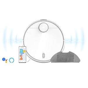 Xiaomi BHR5204EU Mi Robot Vacuum-Mop 2 Pro, robot voor stofzuiger en vloerwisser, LDS navigatiesysteem, krachtig zuigvermogen 3000 Pa, besturing met app, 16 soorten sensoren, wit