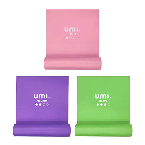 UMI. by Amazon- Elastici Fitness Bande di Resistenza 2m Set di 8 Fasce Elastiche per Palestra Allenamento Pilates Yoga Fisioterapia