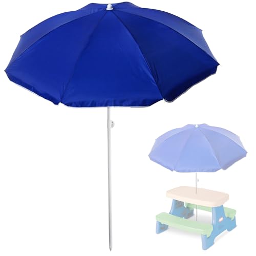 Eiszhjk Replacement 70 Inches Umbrella Compatible with Little Tikes Picnic Table Portable Picnic Outdoor Sunshade Durable Patio Umbrella for Camping Beach and Garden