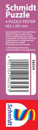 Puzzle Schmidt Spiele Dogs and Cats Picnic 200 pièces 43 2 x 29 1 cm Neuf - vue 3
