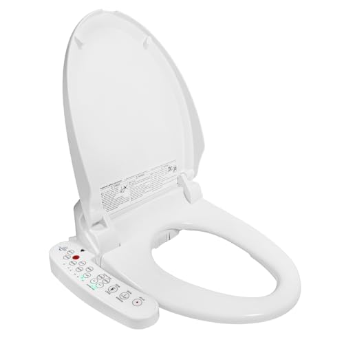 Kwanner Intelligenter Smart Toilettensitz, Länglich, Elektronisches Bidet, WC Dusche, Beheizter Sitz Japanische Toilette, Mit Seitlichem Bedienelement, Selbstleerender Wassertank-Technologie (Weiß) Kwanner Intelligenter Smart Toilettensitz, Länglich, Elektronisches Bidet, WC Dusche, Beheizter Sitz Japanische Toilette, Mit Seitlichem Bedienelement, Selbstleerender Wassertank-Technologie (Weiß)