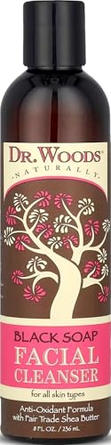 Dr. Woods Black Soap Facial Cleanser - Made with Organic