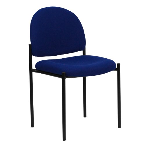 Flash Furniture Tania Comfort Chaise de réception empilable en Acier Bleu Marine