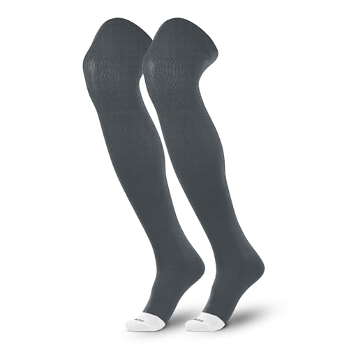 Image of TCK Prosport Performance Fit Over the Knee Baseball & Softball Socks - Graphite, X-Small