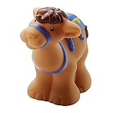 Pieza de repuesto original Pieza de repuesto para Fisher-Price Little People Nativity Set - DPX53 ~ Figura de camello con manta azul y amarilla ~ Funciona con muchos juegos