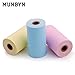 9 Rolls Thermal Paper for Pocket Mobile Printer 57mm x 30mm White Multicolored