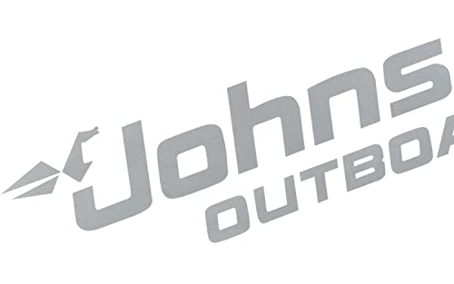 Image of 2Pc Johnson Outboards Decals Stickers Fit for Boat Motor (White)