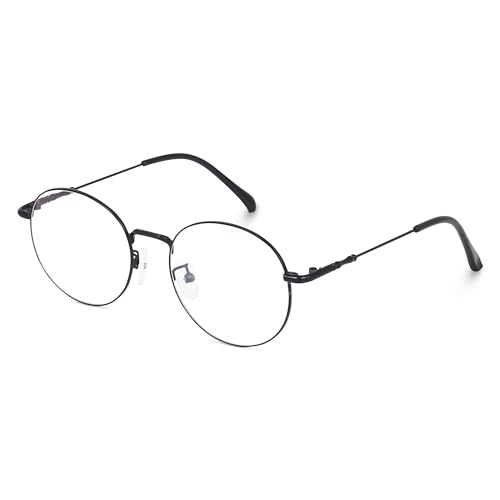 Image of Dervin Zero Power Computer Bluelight Blocking Glasses For Men and Women | Blue Cut Computer Glasses | Full Rim Oval Shape Glasses | Anti Glare, Lightweight & Blocks Harmful Rays