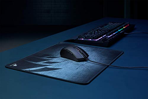 Corsair M55 PRO RGB, Ambidestri Mouse Gaming Ottico, 12400 DPI Ottico Sensore, Leggera, 8 Pulsanti Programmabili, Retroilluminazione LED RGB, Nero