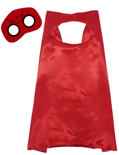 Image of BookMyCostume Kids Superhero Cape and Eye Mask Set for Boys & Girls - Fancy Dress for School Annual Day, Dance Drama & Theme Birthday Return Gift | Aged 3-10 Years