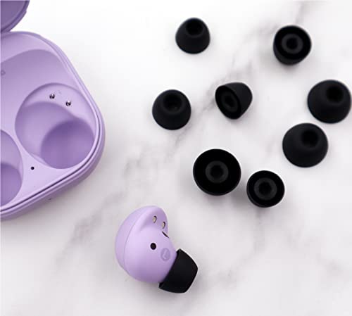 Galaxy Buds 2 Pro 2022 Replacement Ear Tips - 6 Pairs S/M/L, Graphite, Silicone, Noise Isolating, Compatible with Samsung Galaxy Buds 2 Pro