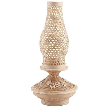 Image of Bamboo Made Fashionable Floor Lamp Shade | Bamboo shade lamp for Living Room /Bedroom /Bar /Garden /Office Etc. 7 X 38CM