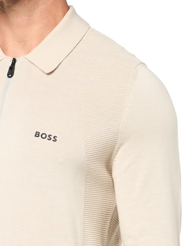 BOSS Men's Momentum Quarter Zip Knit Sweater3