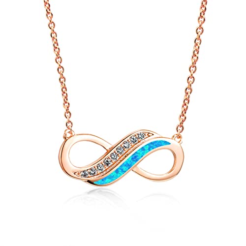 Pendentif Rose Bleu pour femme, bijou creux et mignon de mariage KELIEQA