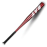 Loyfreeyo 金属バット ソフトボール 3号 バット トレーニングバット 軟式バット 少年軟式バット 金属製 軽量 超々ジュラルミン製 一般 練習用 ソフトボール用 エクセレントバランス 振り抜きやすい 広く使用されている護身用バット 子供・中学・高校・大学社会人対応 (レッド,34インチ)