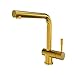 Lulani Nassau Stainless Steel Pull-Out Kitchen Faucet (2 Function Spray Head) - Brushed Gold
