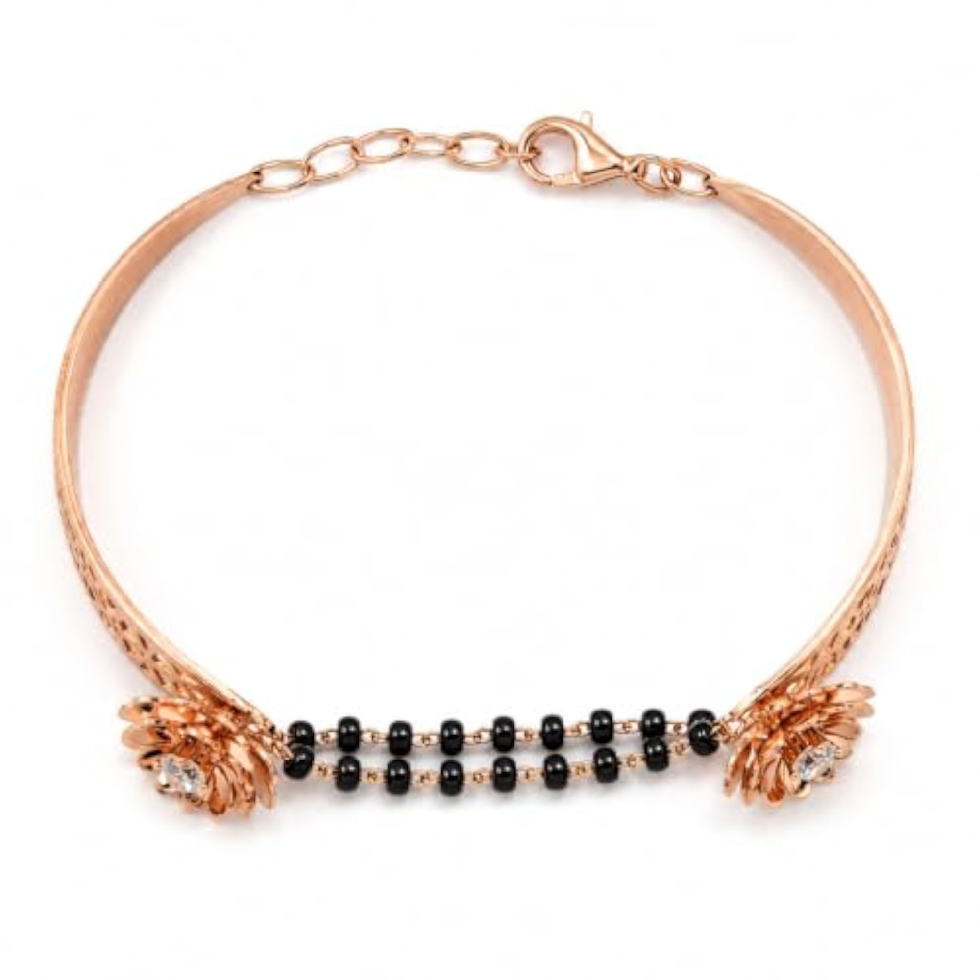 Women's 925 Sterling Silver Adjustable Leaf Design Bracelet