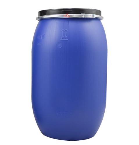 220L plastic open top barrel drum keg storage shipping container