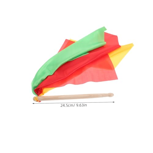 BESPORTBLE 1Par de Baquetas de Madera con Pañuelos para Adultos para Presentaciones de Danza Rítmica y Gimnasia miniatura 2