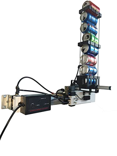 NKAIKE 自動アルミ缶クラッシャー、電気空気圧シリンダーソーダビール缶クラッシャー、環境に優しいリサイクルツール(電動スタイル)