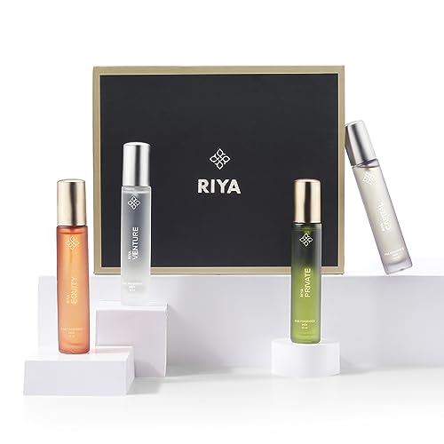 Image of Riya Gift A Memory Men Eau De Liquid Parfum Gift Set 4 X 15Ml For Men With Private, Equity, Venture, Capital | Musk, Oudh Wood | Long Lasting Edp Fragrance Set