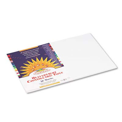 Image of Prang (Formerly SunWorks) Construction Paper, Bright White, 12 inch x 18 inch, 50 Sheets