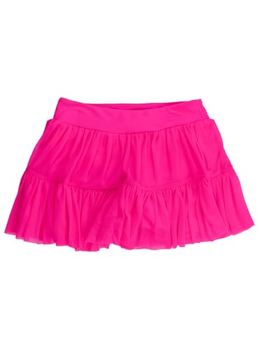 RuffleButts Girls Athletic Active Tulle Skort