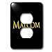 3dRose Malcom classic baby boy name in the USA. An elegant... - Light Switch Covers (lsp-376567-6)